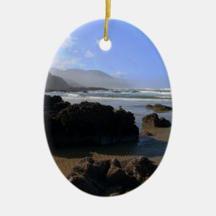 Oregon Beach Keramisch Ornament