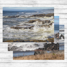 Oregon Beach Medley - Seastacks Golven & Zoutspray Inpakpapier Vel