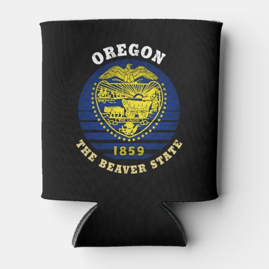 OREGON BEAVER STATE FLAG BLIKJESKOELER (Voorkant)