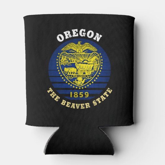 OREGON BEAVER STATE FLAG BLIKJESKOELER (Achterkant)