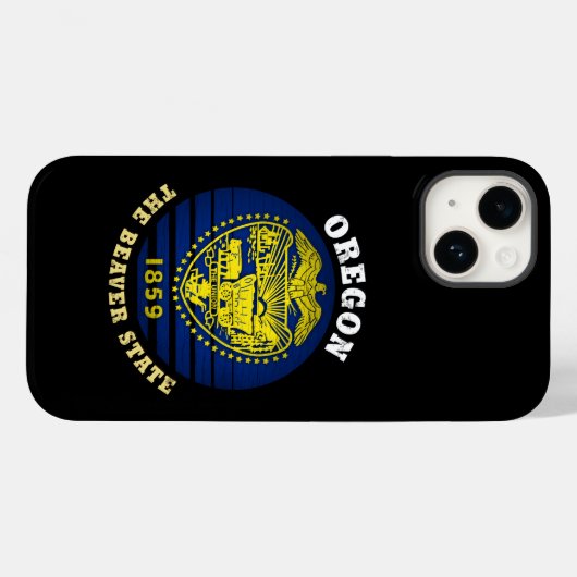 OREGON BEAVER STATE FLAG Case-Mate iPhone CASE (Achterkant (horizontaal))