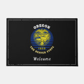 OREGON BEAVER STATE FLAG DEURMAT (Voorkant)