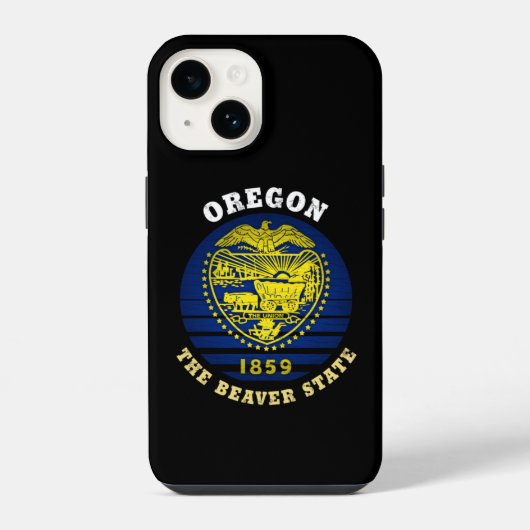 OREGON BEAVER STATE FLAG iPhone HOESJE (Achterkant)