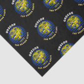OREGON BEAVER STATE FLAG TISSUEPAPIER (Detail)