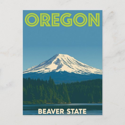 Oregon Beaversstaat Briefkaart (Voorkant)