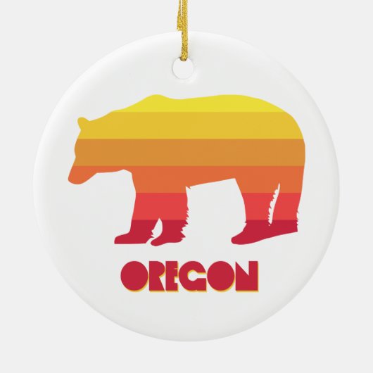Oregon Beer Keramisch Ornament (Achterkant)