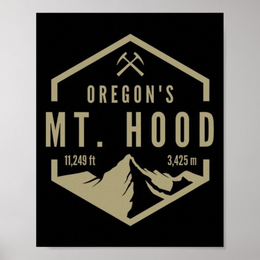 Oregon Berg Mt. Hood Poster (Voorkant)
