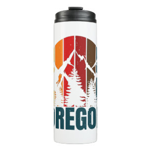 Oregon Bergen Retro Vintage Thermosbeker