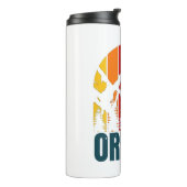 Oregon Bergen Retro Vintage Thermosbeker (Gedraaid links)