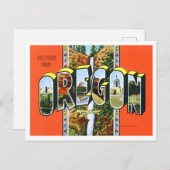 Oregon  Big Letters Briefkaart (Voorkant / Achterkant)
