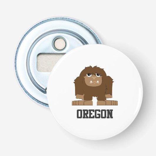 Oregon Bigfoot Button Flesopener (Voorkant)