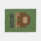 Oregon Bigfoot Fleece Deken (Voorkant (Horizontaal))