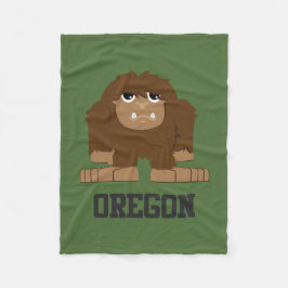 Oregon Bigfoot Fleece Deken