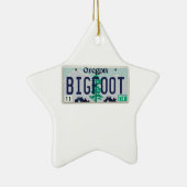 Oregon Bigfoot License Bord Keramisch Ornament (Rechts)