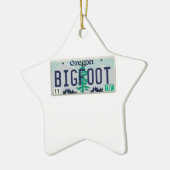 Oregon Bigfoot License Bord Keramisch Ornament (Links)