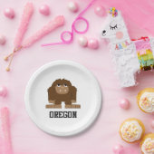 Oregon Bigfoot Papieren Bordje (Feest)