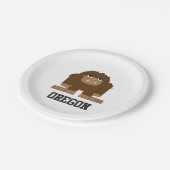Oregon Bigfoot Papieren Bordje (Gekanteld)