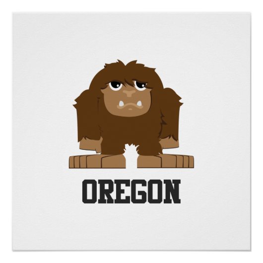 Oregon Bigfoot Poster (Voorkant)