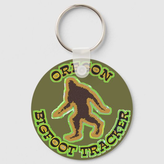 Oregon Bigfoot Tracker Sleutelhanger (Voorkant)