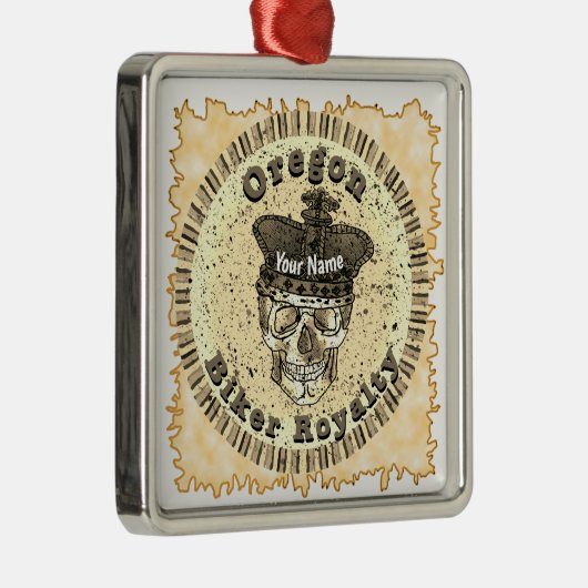 Oregon Biker  Metalen Ornament (Rechts)