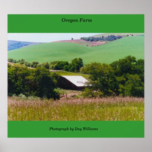 Oregon Boerderij Poster (Voorkant)