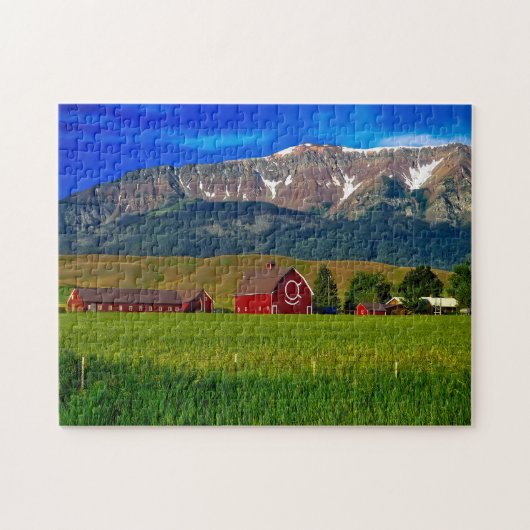Oregon Boerderijgebouwen. Legpuzzel (Horizontaal)