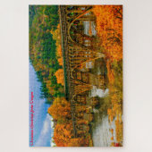 Oregon Bridge.Kerstgroeten Legpuzzel (Verticaal)