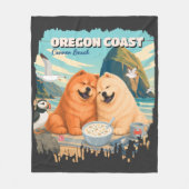 OREGON • Cannon Beach Chow Fleece Deken (Voorkant)