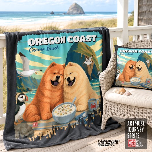OREGON • Cannon Beach Chow Fleece Deken