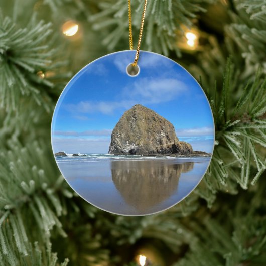 Oregon Cannon Beach Keramisch Ornament (Boom)