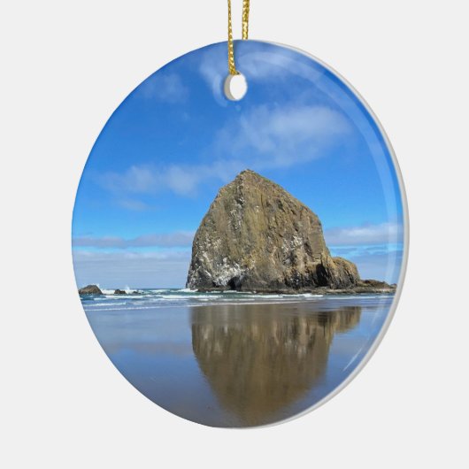 Oregon Cannon Beach Keramisch Ornament (Links)