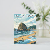 Oregon Cannon Beach Travel Briefkaart (Staand voorkant)