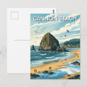 Oregon Cannon Beach Travel Briefkaart (Voorkant / Achterkant)