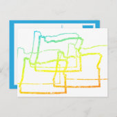 oregon chill blur briefkaart (Voorkant / Achterkant)