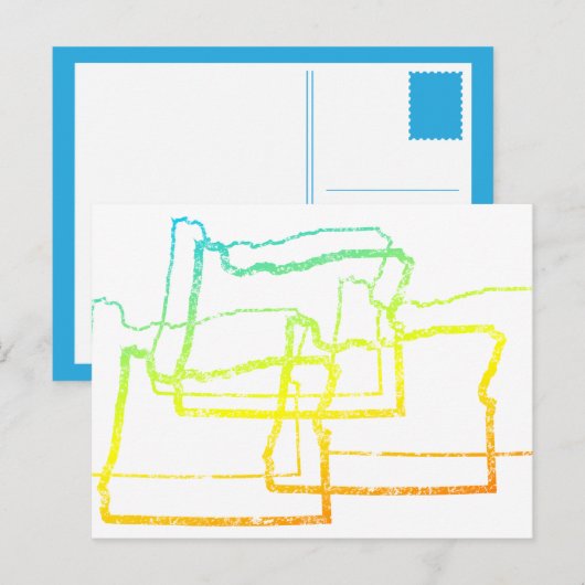 oregon chill blur briefkaart (Voorkant / Achterkant)