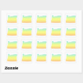 oregon chill fade vierkante sticker (Vel)