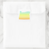 oregon chill fade vierkante sticker (Tas)