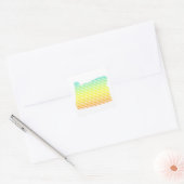 oregon chill fade vierkante sticker (Envelop)