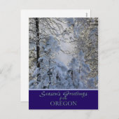 Oregon Christmas Kaart / staat specifieke postkaar (Voorkant / Achterkant)