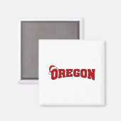 Oregon Christmas Santa Hat Retro Throwback Souveni Magneet (Voorkant / Achterkant)