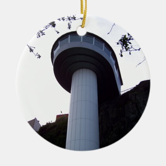 Oregon City Elevator Keramisch Ornament (Voorkant)