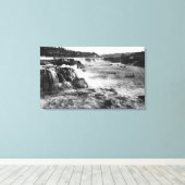 Oregon City, OF Zalm Vist op Willamette Canvas Afdruk (Insitu (Houten vloer))