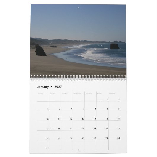 Oregon Coast 2012 Kalender (Jan 2027)