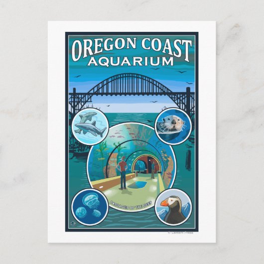 Oregon Coast Aquarium Briefkaart (Voorkant)
