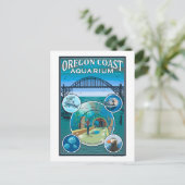 Oregon Coast Aquarium Briefkaart (Staand voorkant)