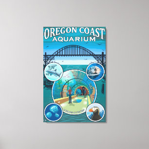 Oregon Coast Aquarium Canvas Afdruk