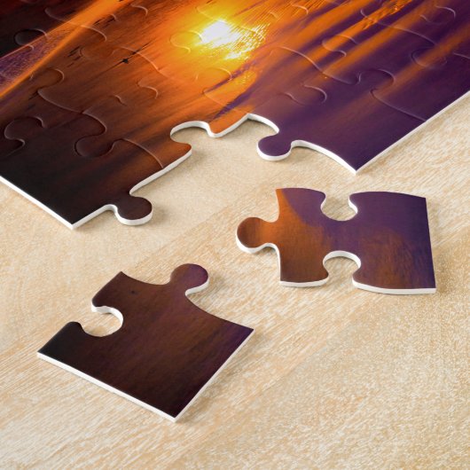 Oregon Coast Beach Sunset Puzzle Legpuzzel (Zijkant)