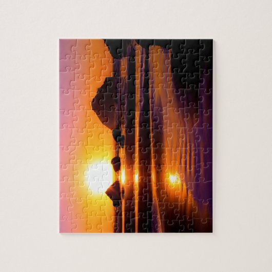 Oregon Coast Beach Sunset Puzzle Legpuzzel (Verticaal)