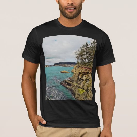 Oregon Coast Bella Canvas T-shirt (Voorkant)