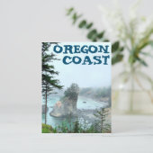 Oregon Coast Boardman Foggy Schilderachtig overzic Briefkaart (Staand voorkant)